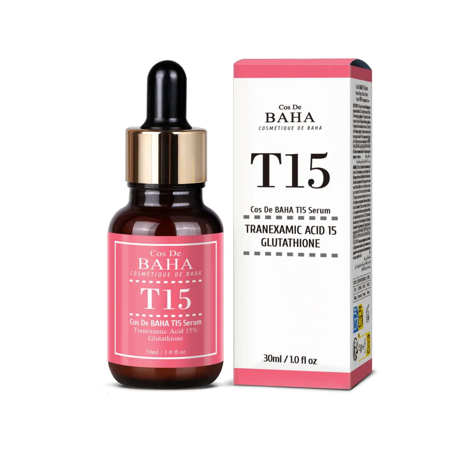 COS DE BAHA (T15) 15% Tranexamic Acid Glutathione Serum 30ml